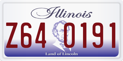 IL license plate Z640191