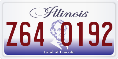 IL license plate Z640192