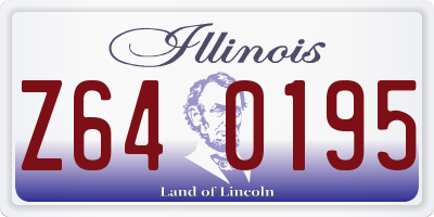 IL license plate Z640195