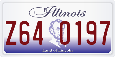 IL license plate Z640197