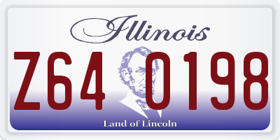 IL license plate Z640198