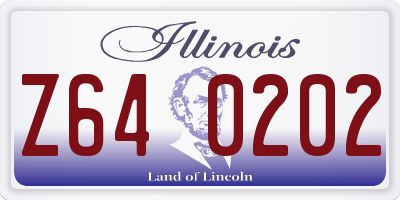 IL license plate Z640202