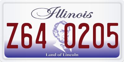 IL license plate Z640205