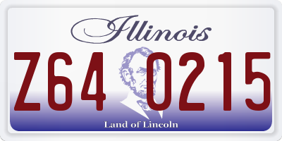 IL license plate Z640215
