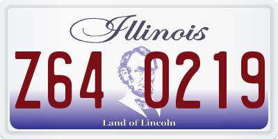IL license plate Z640219
