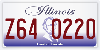 IL license plate Z640220