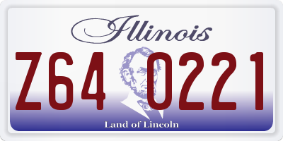 IL license plate Z640221