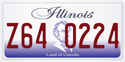 IL license plate Z640224