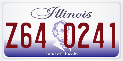 IL license plate Z640241