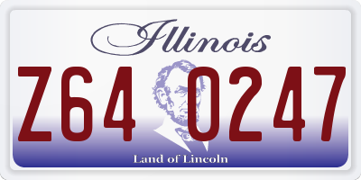 IL license plate Z640247