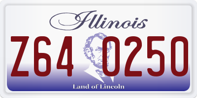 IL license plate Z640250