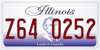 IL license plate Z640252