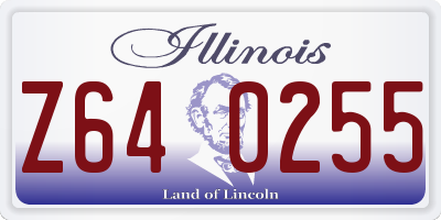 IL license plate Z640255