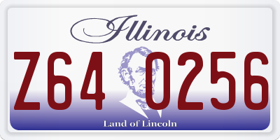 IL license plate Z640256