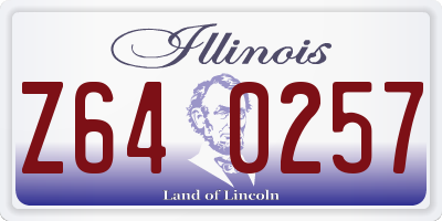 IL license plate Z640257