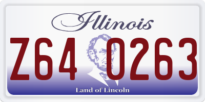 IL license plate Z640263