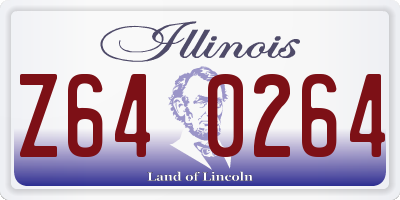 IL license plate Z640264