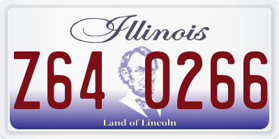 IL license plate Z640266