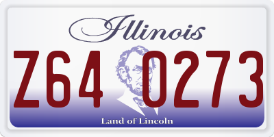 IL license plate Z640273