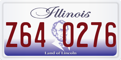 IL license plate Z640276