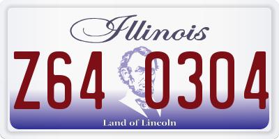 IL license plate Z640304
