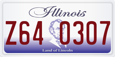 IL license plate Z640307