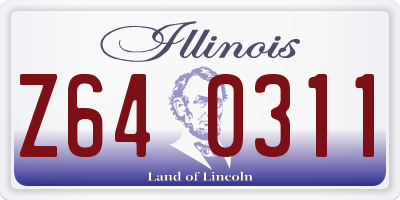 IL license plate Z640311