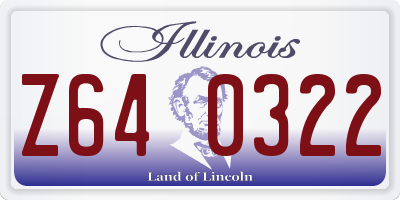 IL license plate Z640322