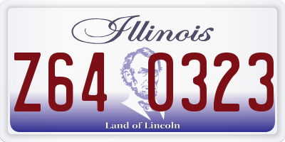 IL license plate Z640323