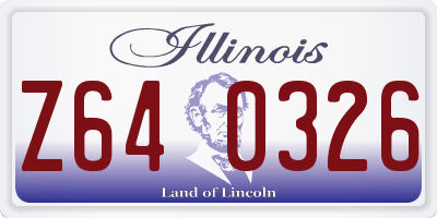 IL license plate Z640326