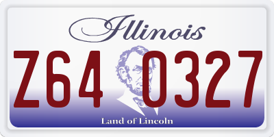 IL license plate Z640327