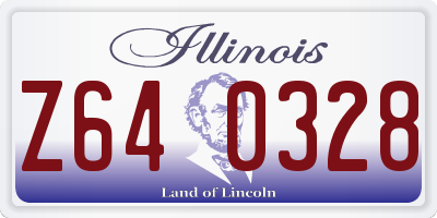 IL license plate Z640328