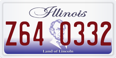 IL license plate Z640332