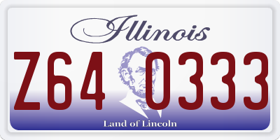 IL license plate Z640333