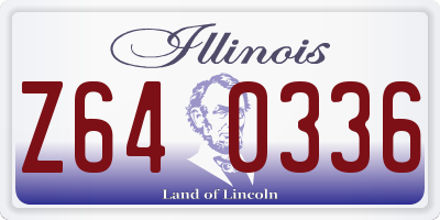 IL license plate Z640336
