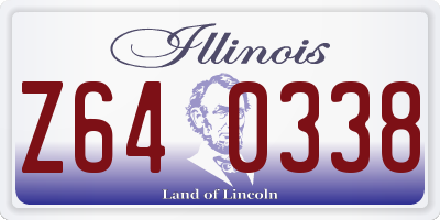 IL license plate Z640338