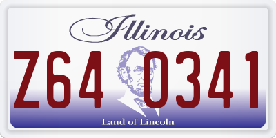 IL license plate Z640341