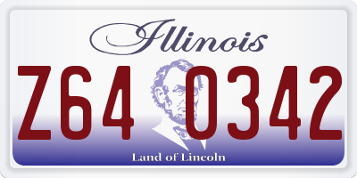 IL license plate Z640342