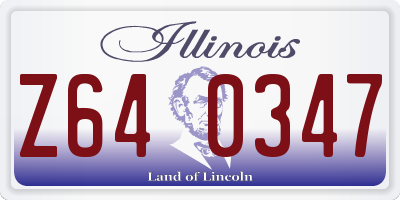 IL license plate Z640347