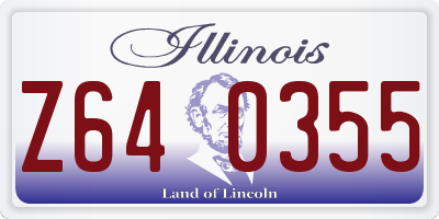 IL license plate Z640355