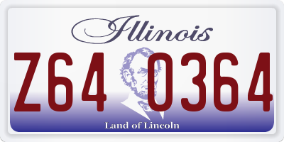 IL license plate Z640364