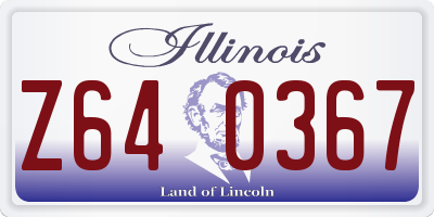 IL license plate Z640367