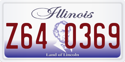 IL license plate Z640369