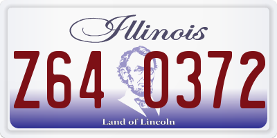 IL license plate Z640372