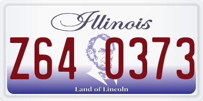 IL license plate Z640373