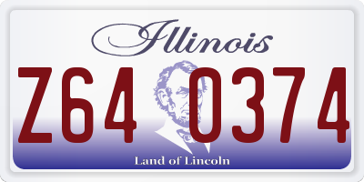 IL license plate Z640374