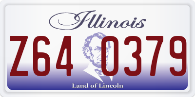IL license plate Z640379