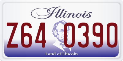 IL license plate Z640390