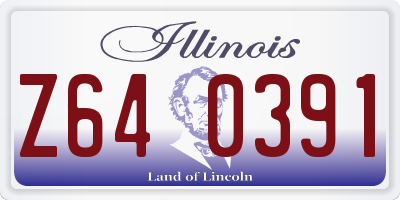 IL license plate Z640391