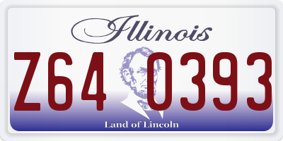 IL license plate Z640393